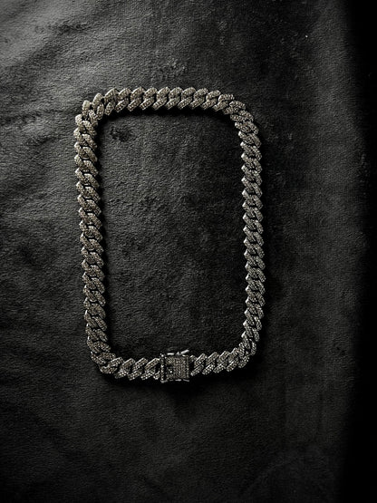 Silver Iced Out Chain