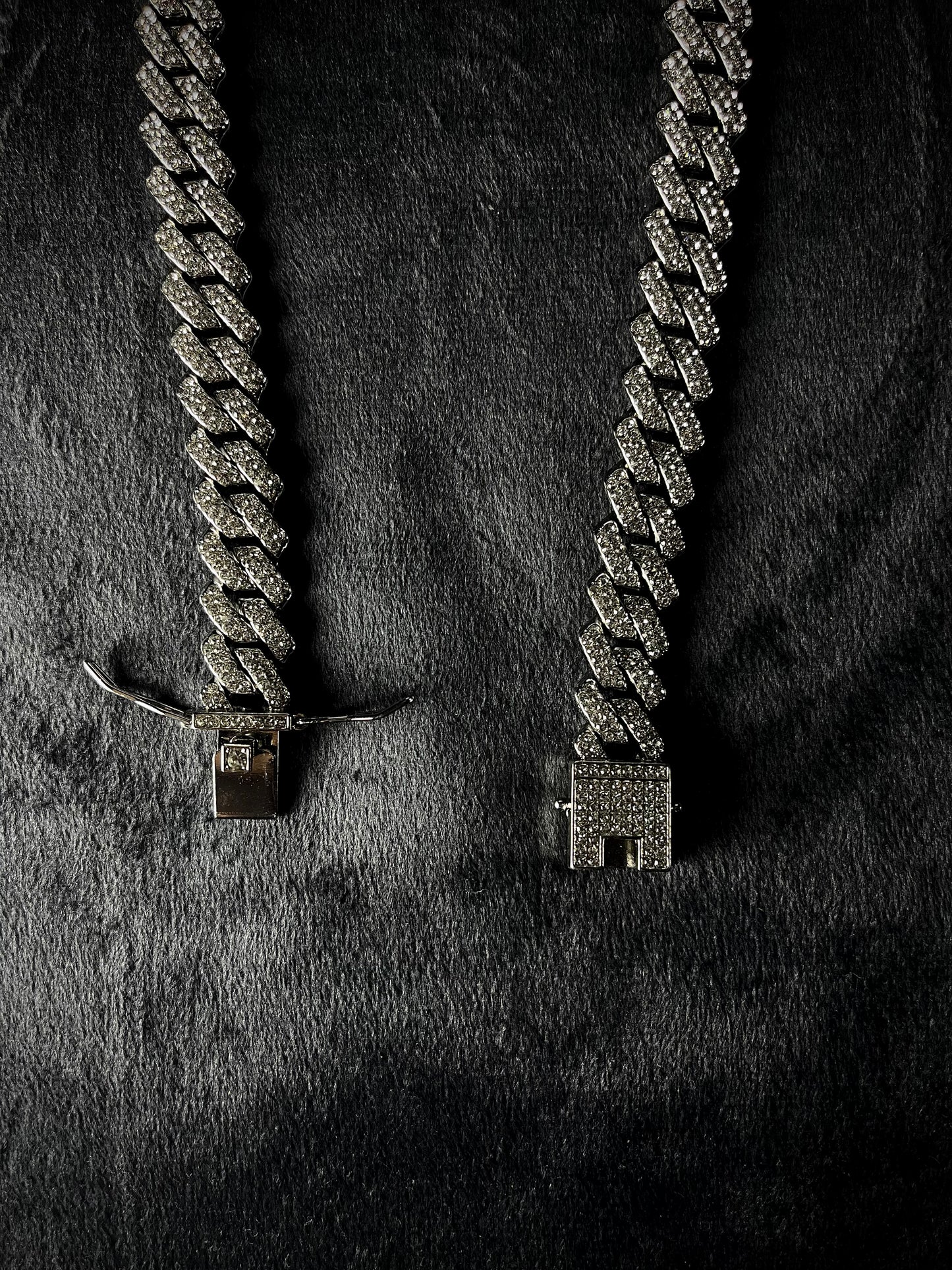 Silver Iced Out Chain