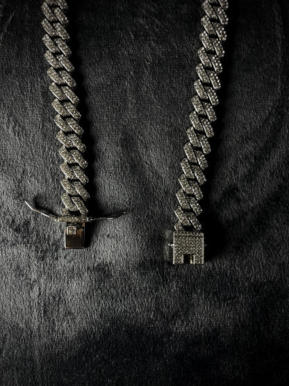 Silver Iced Out Chain