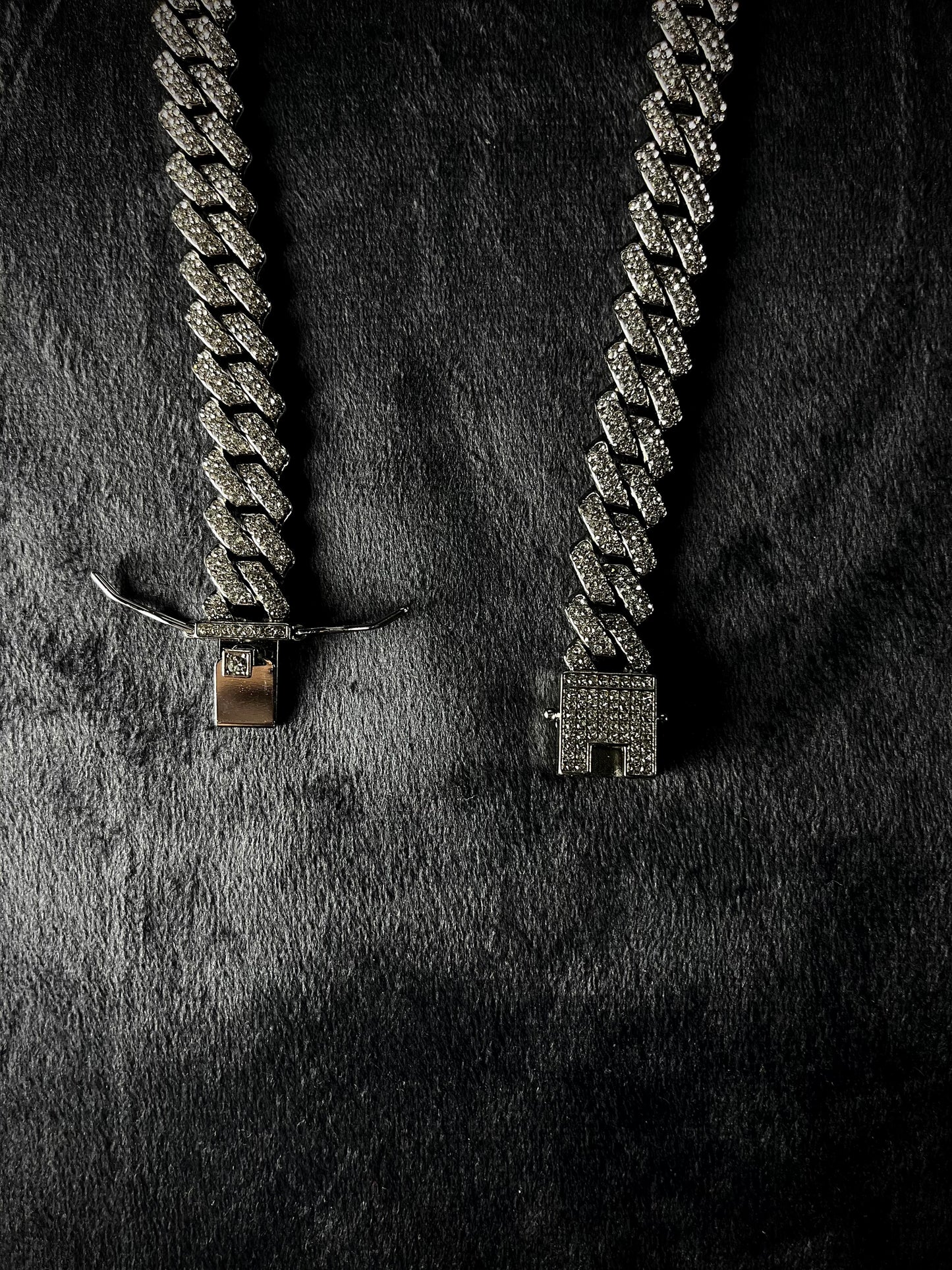 Silver Iced Out Chain