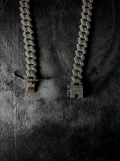 Silver Iced Out Chain
